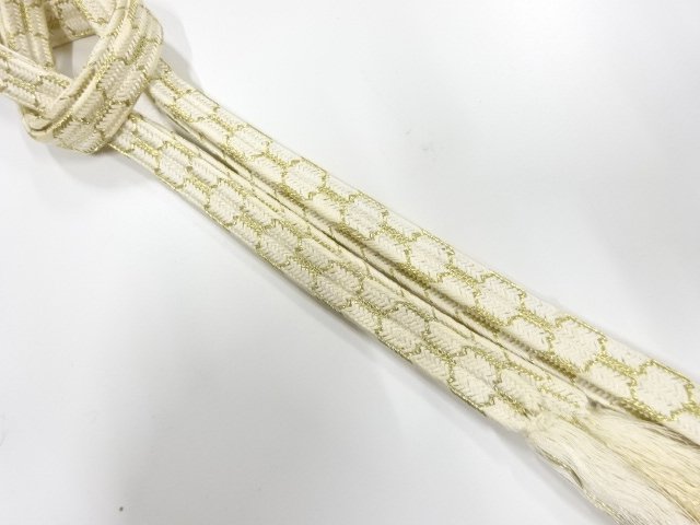 未使用品　正絹　手組帯締め